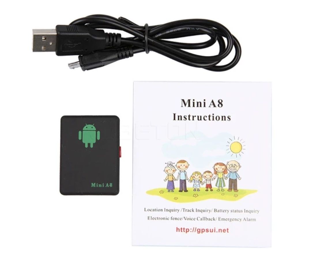 Компактный GPS трекер Mini A8