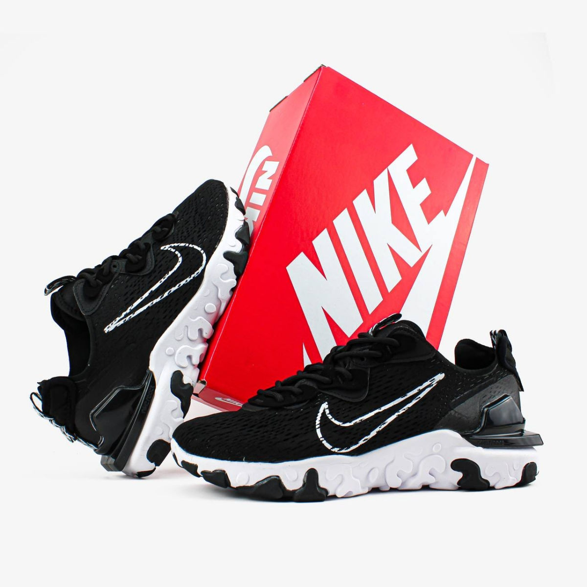 Nike React Vision Black/White foto 2