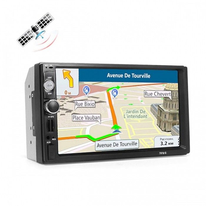Автомагнитола 2din 7010g 7-дюймовый gps карты европы + sd card 8gb подарок. кредит! foto 6