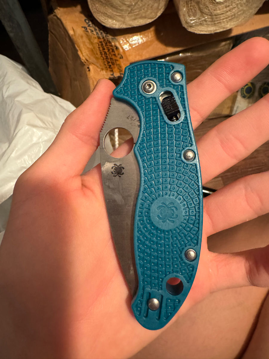 Spyderco Manix 2 C101PCBL2 Steel Mineral Blue Lightweight foto 1