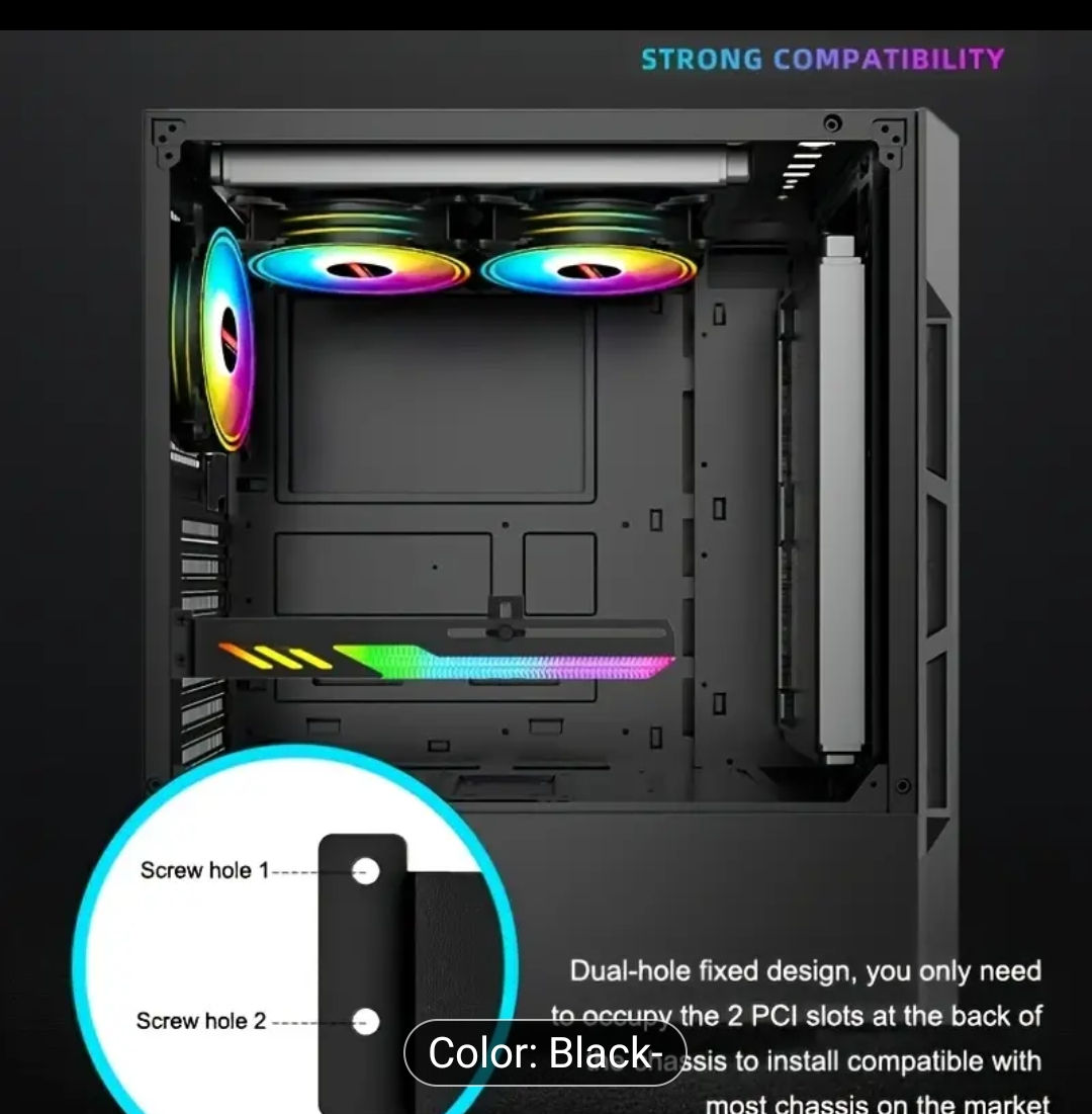 Gpu support bracket / anti-sag bracket rgb foto 1
