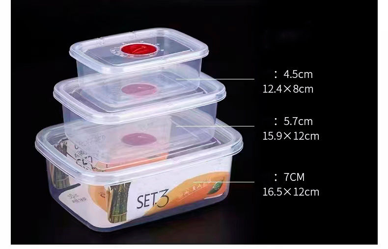 Set caserole plastic dreptunghi 3 buc.22-33 foto 0