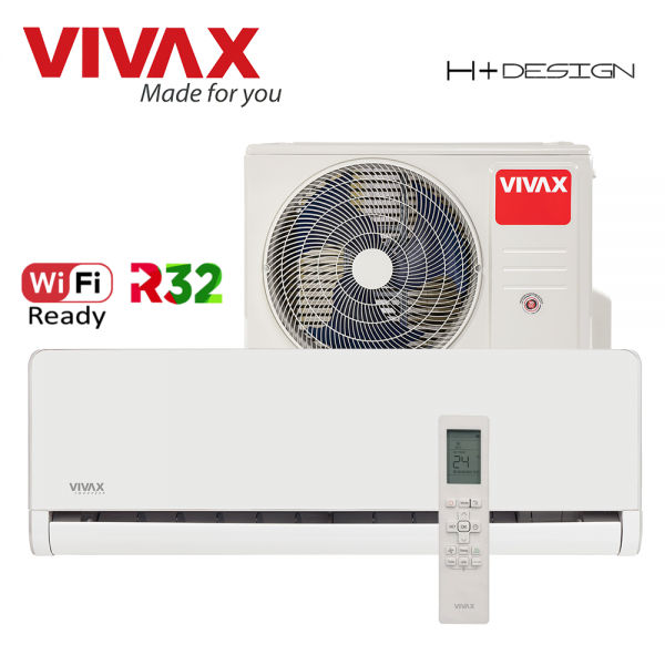Aparat de Aer Condiționat VIVAX H Design ACP-12CH35AEHI White Wi-Fi Inverter 12000 BTU/h фото 3
