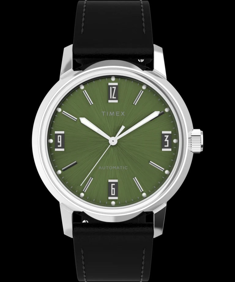Timex Marlin Green Dial Automatic Mechanical Watch Часы Ceas RRP 250 Euro фото 0