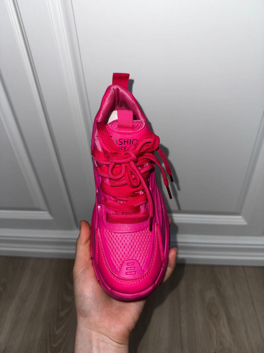 Adidași sport damă - roz neon foto 4