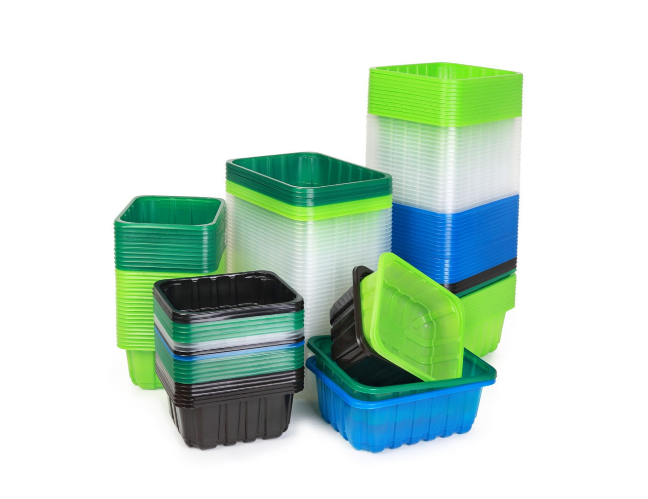 Caserole de plastic pentru fructe, ciuperci, mure și legume foto 0