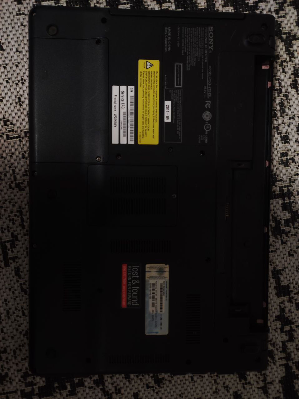 Laptop Roz Sony Vaio foto 4