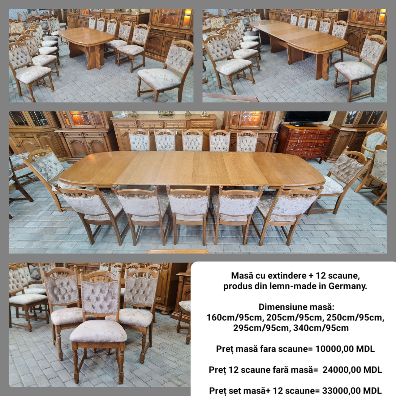 Masa, scaune, masa alba, scaune , mese , scaune importate din Europa, белый стол, стол и стулья... фото 17
