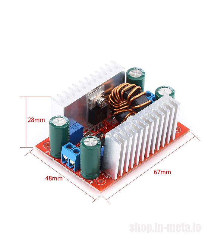 TL494 DC-DC boost converter 400W DC8.5V-50V 15A 150KHZ 67x48x28. Преобразователь, повышающий, DC8.5V фото 1