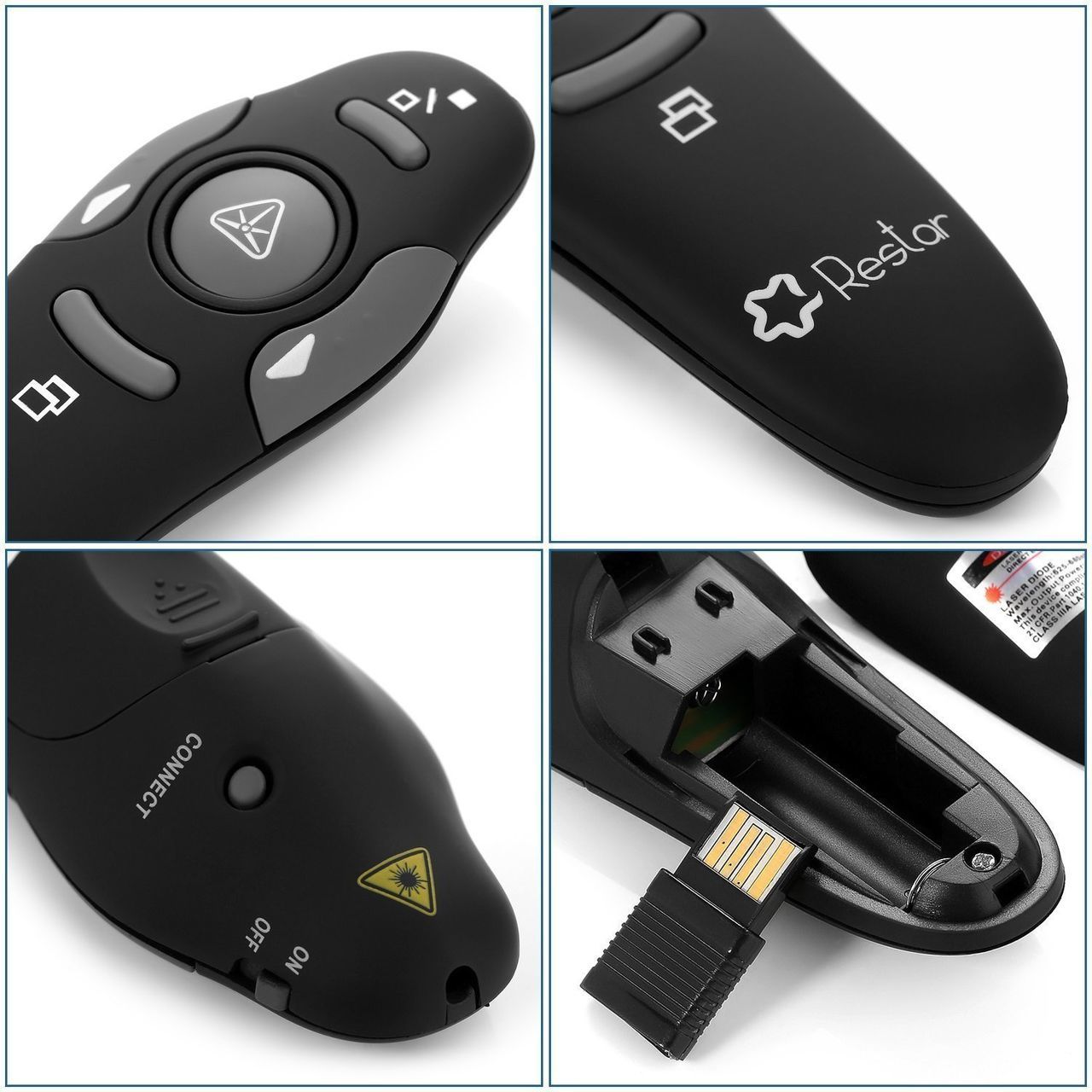 restar-lp0005-rf-2-4ghz-wireless-usb-powerpoint-ppt-presenter-remote