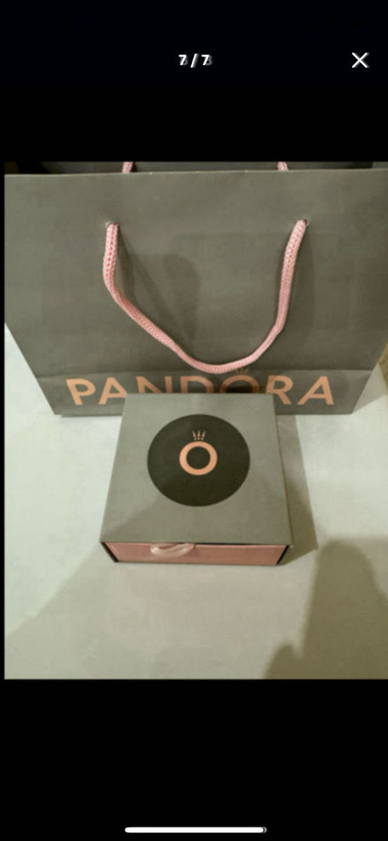 Brățară Pandora originala cu 2 charmuri de argint 925 /браслет Пандора с 2 подвесками foto 5