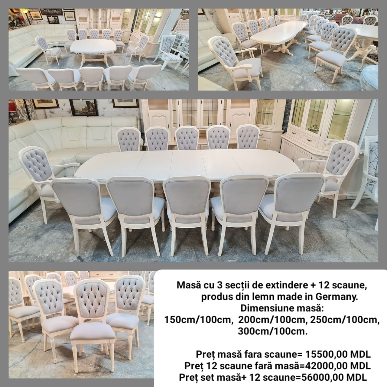 Masa+scaune, produs din lemn made in Germany,Italy,France. фото 7