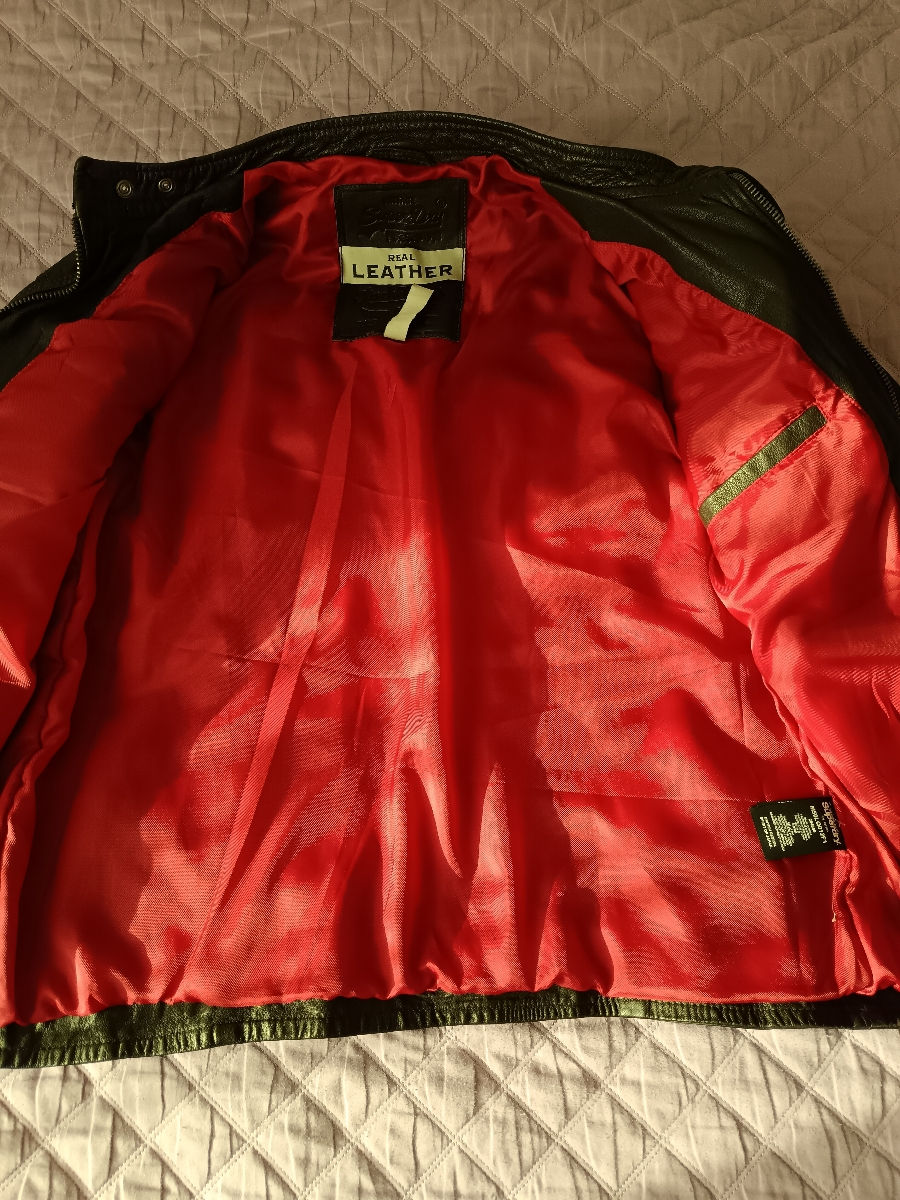 Geacă de piele bărbați, Brand: Superdry, XXL фото 4