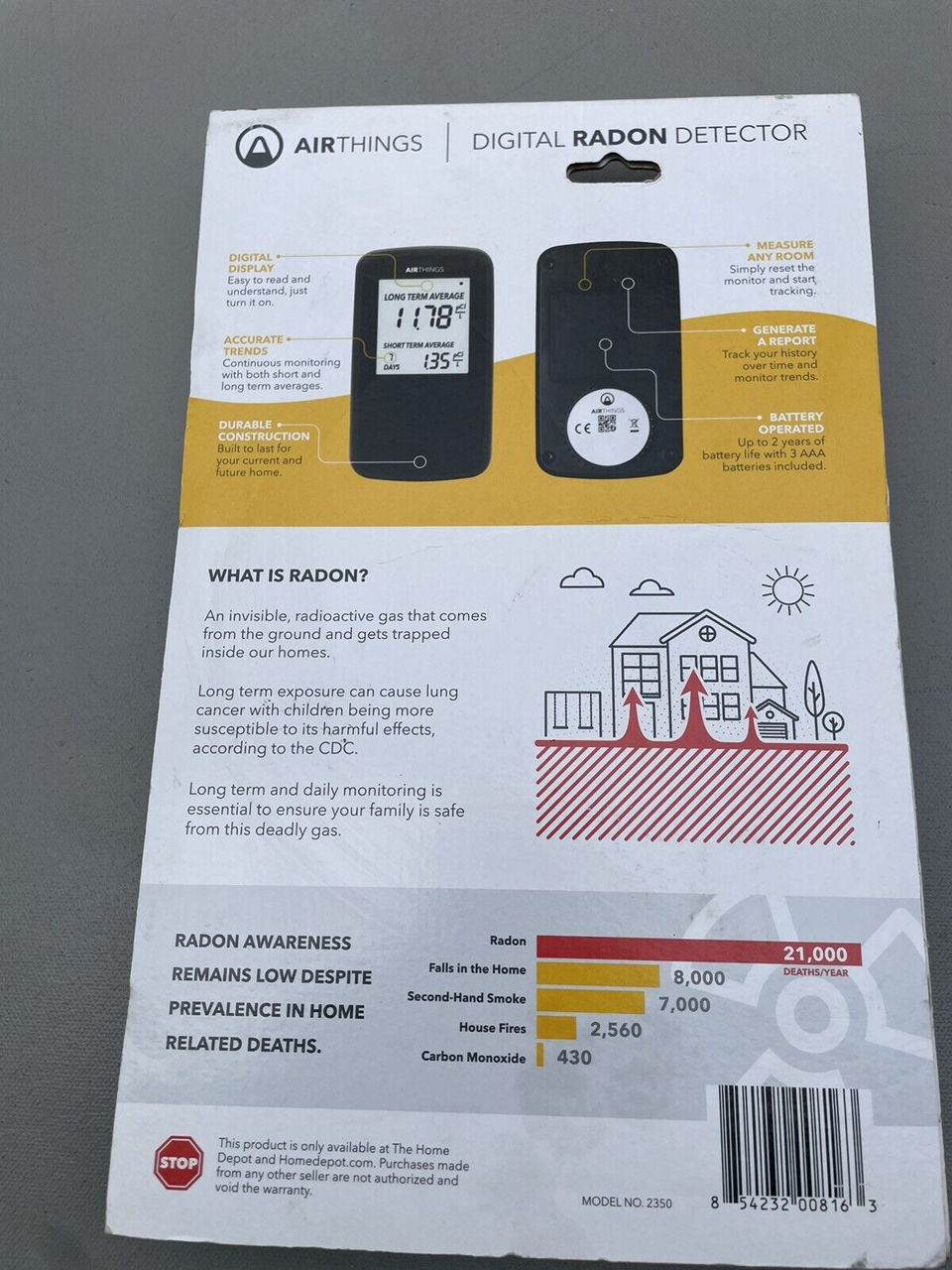 AirThings 2350 Radon Detector foto 2
