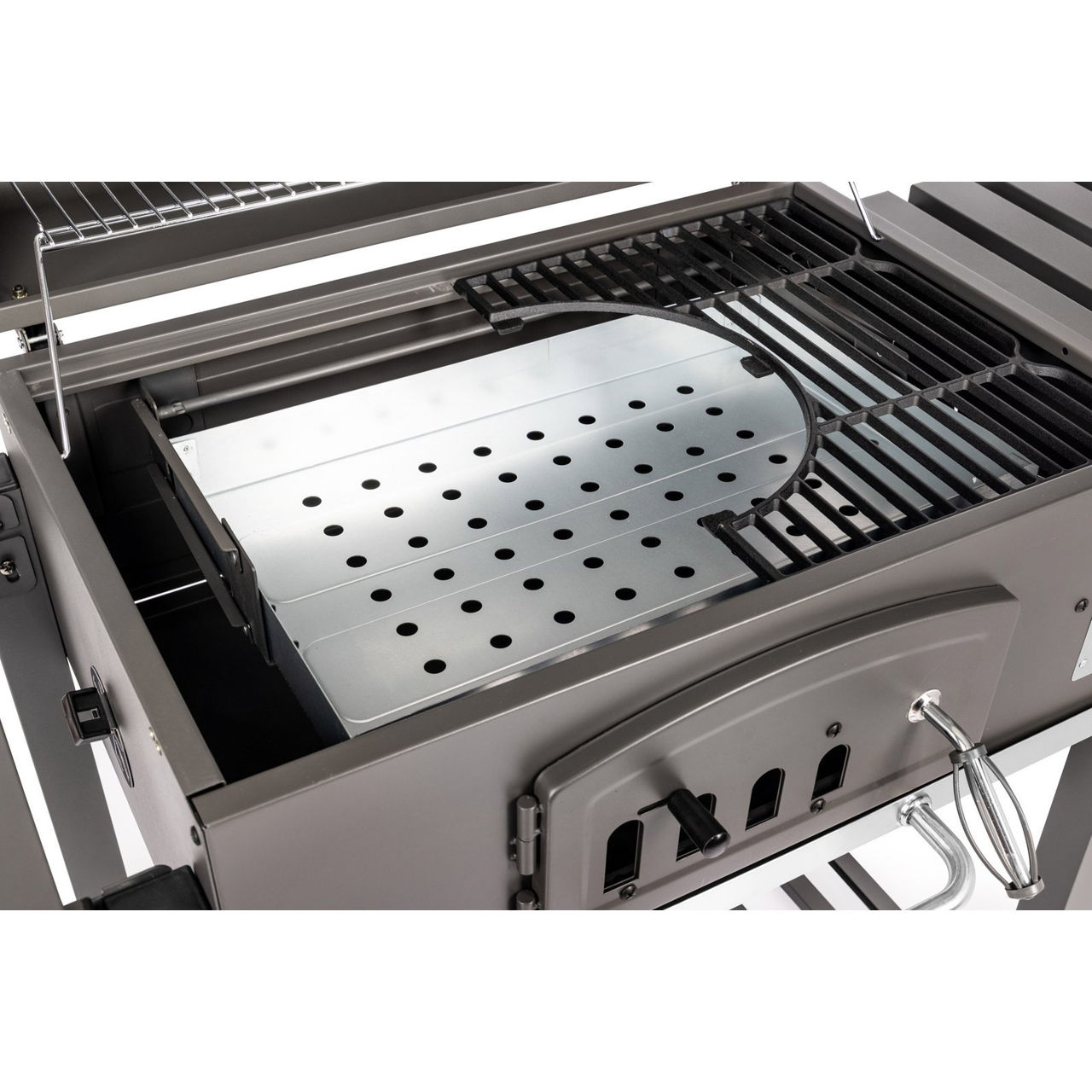 Grill / Mangal / Gratar pe carbuni Activa Angular XXL, cu grille din fonta. foto 4