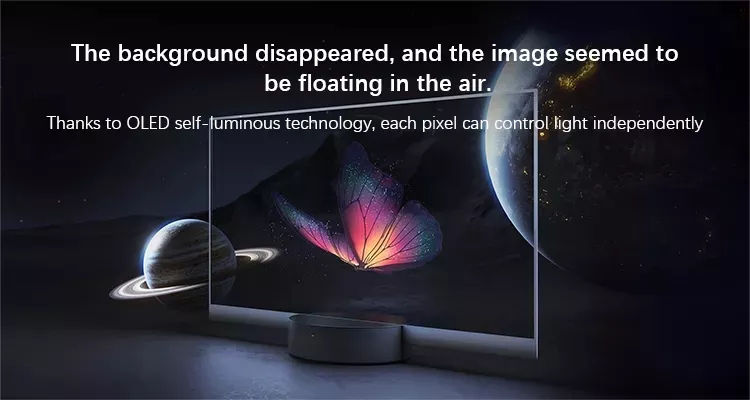 Xiaomi transparent прозрачный экран tv 55 inches oled 5.7mm ultra-thin bluetooth 5.0 dolby smart tv фото 4