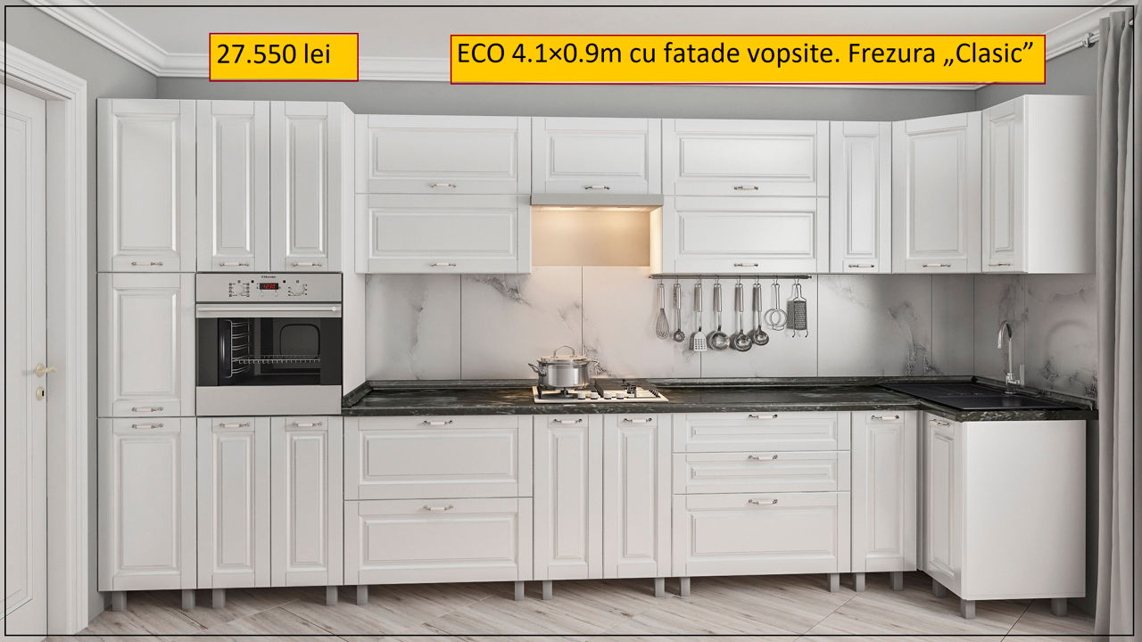 Credit ! Nou.Bucătării cu fațade vopsit(mat).Orice dimensiuni.Kухни с крашеными фасадами.Все размеры foto 4