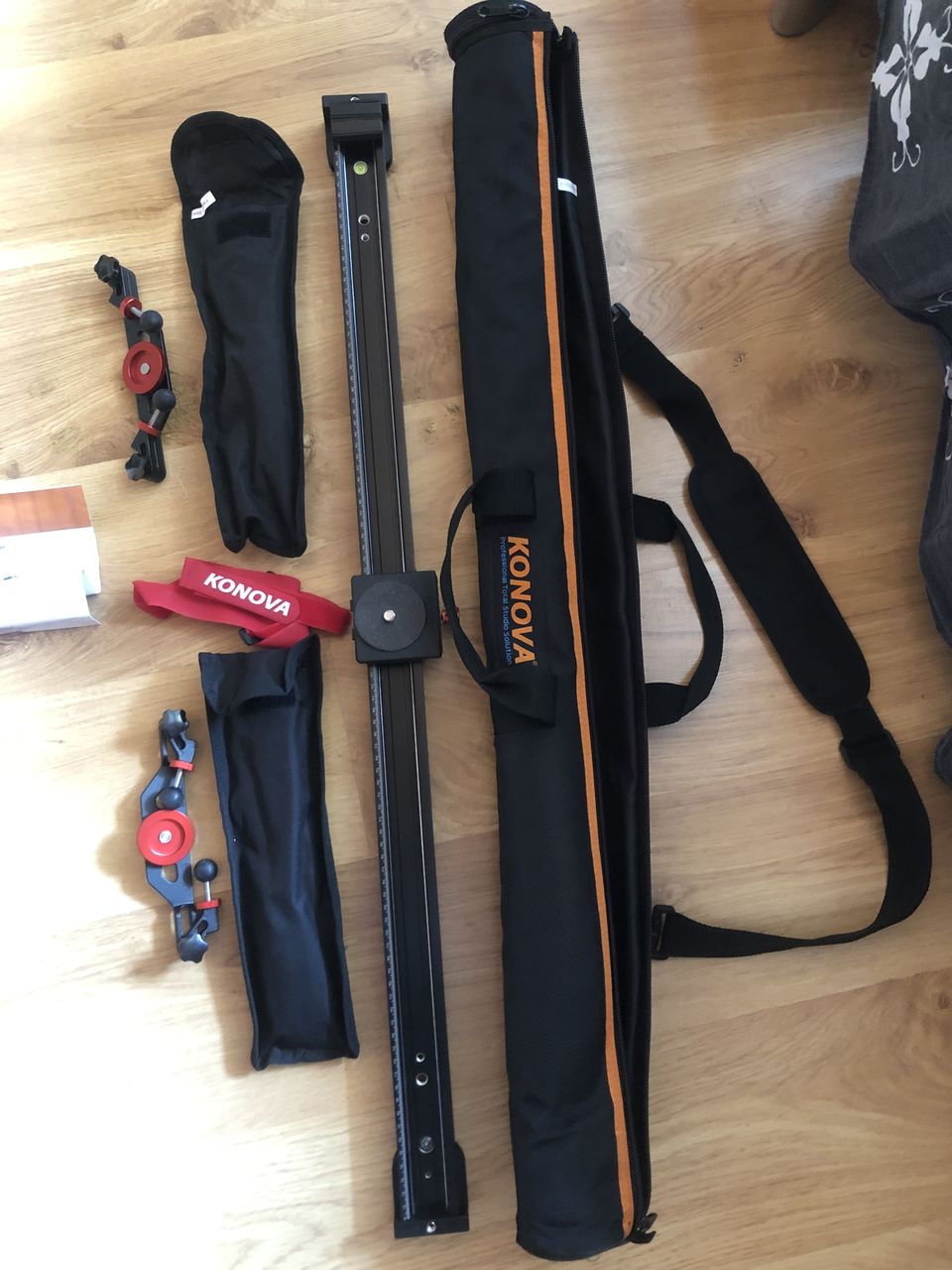 Konova K2 camera slider kit 100cm / Legs/ Bag - Excellent condition foto 0