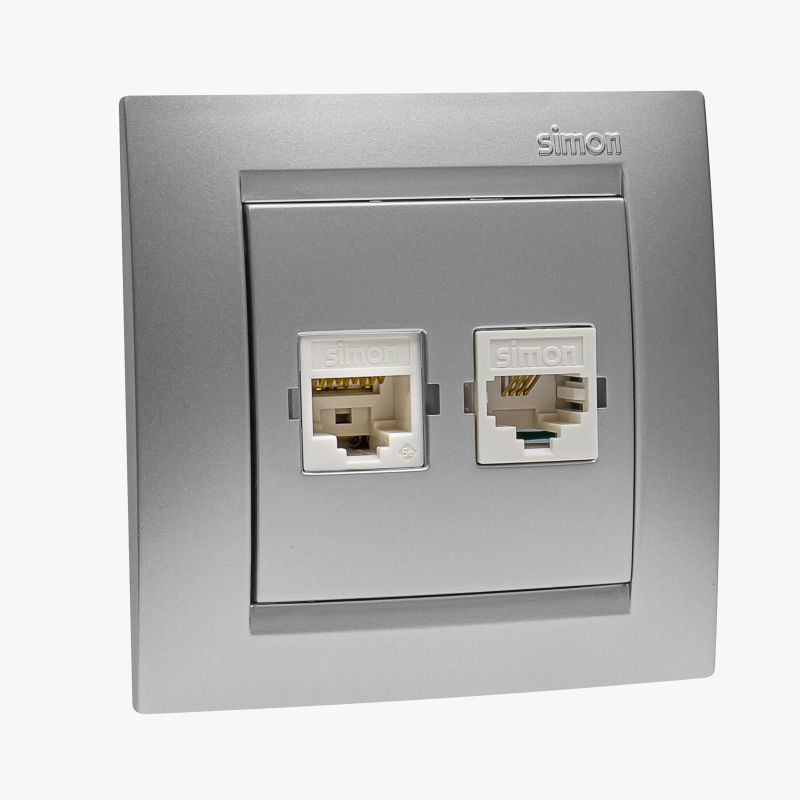 Prize si intrerupatoare Simon Electric aluminiu în Moldova, panlight, prize intrerupatoare Grafit foto 14