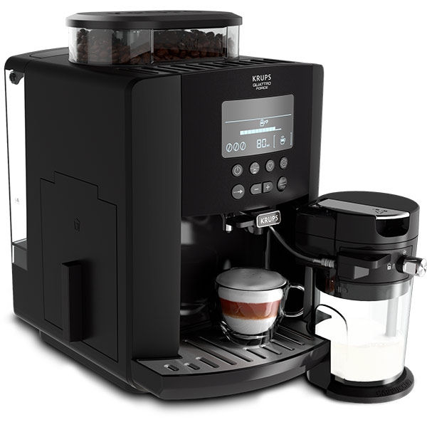 Espressor automat krups arabica latte ea819e10, 1.7l, 1450w, 15 bar, negru. promo! foto 3