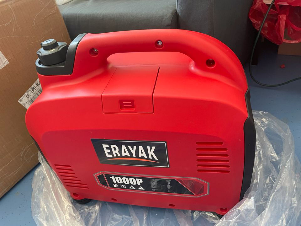 Инверторный аварийный генератор ERAYAK 1000 Вт, Бензиновый бесшумный ,4 ...
