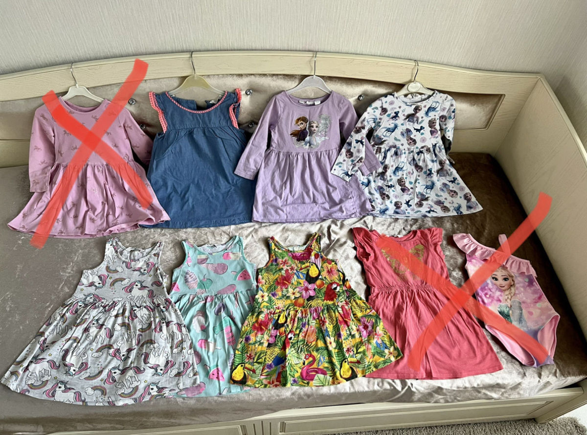 H&M: Pijama, rochii, bluze, malete, maiouri 98-104 cm. 2-3-4 ani. foto 3