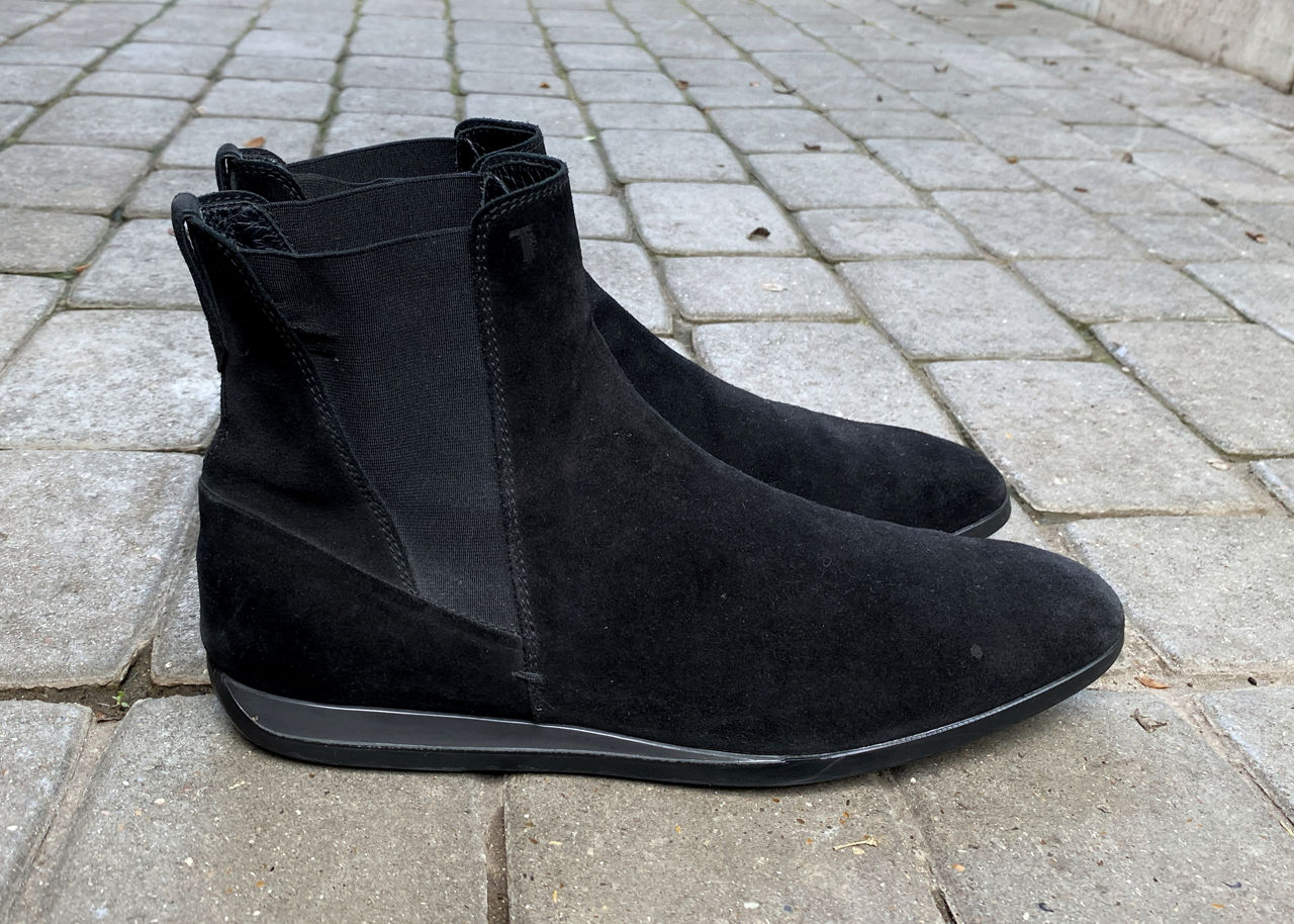 Tod's Black Suede Chelsea. Размер 42. Оригинал. В отличном состоянии. Made In Italy. foto 4