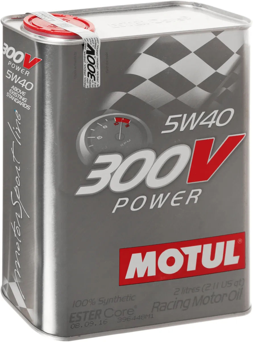 Спортивное масло MOTUL 300V Power Racing 5W40 - 2 L