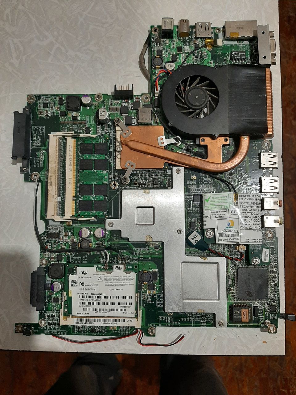 материнка с процессором и dvd-rom от Tochiba