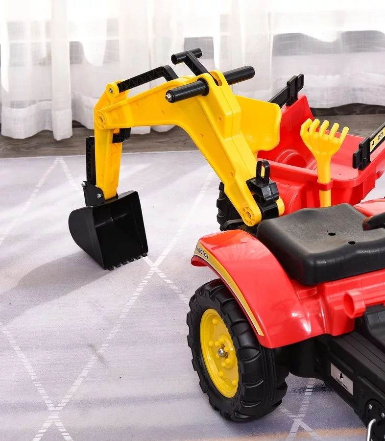 Tractor cu cupă pentru copii Lean Toys foto 3