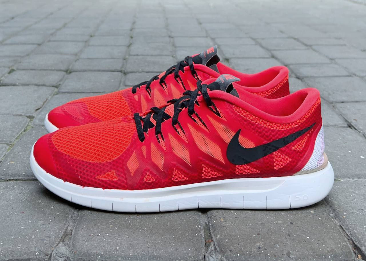 Nike Free 5.0 Bright Crimson Black Hot Lava. 45.