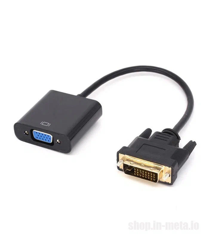 DVI to VGA Adapter, Cable 24+1 25 Pin DVI Male to 15 Pin VGA Female Video Converter foto 0