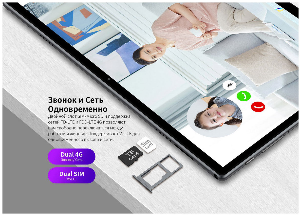 Teclast M40 pro 128 gb новый оригинал 2 сим Wifi