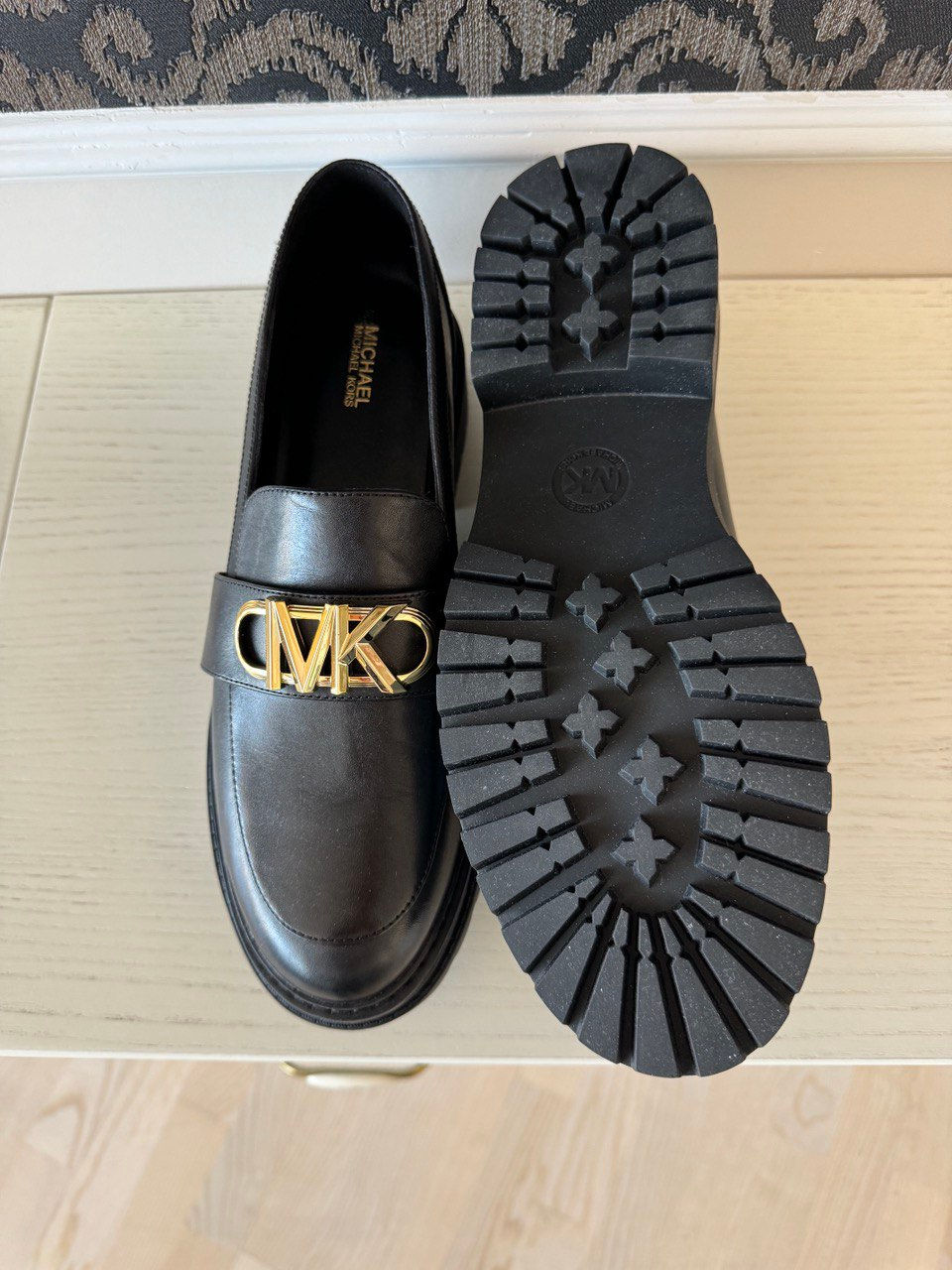 Michael Kors.Мокасины с логотипом Parker-лоферы.Из натуральной кожи