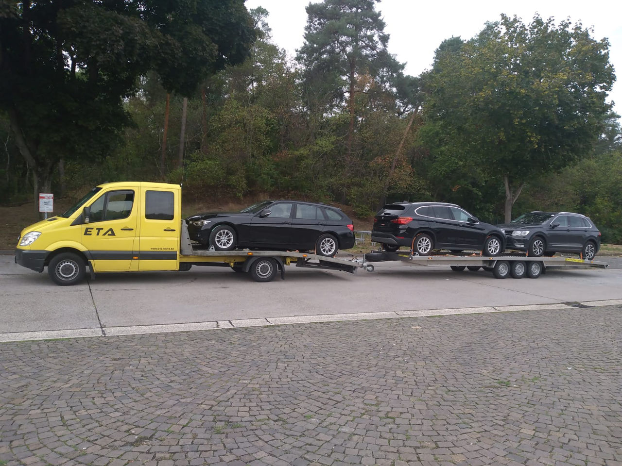 Transport automobile pe platforma, tral, franța, germania, belgia, lituania фото 7