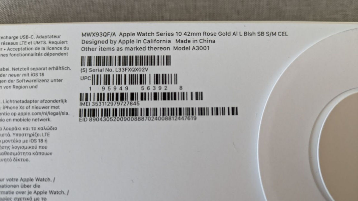 Apple watch series 10 (42mm Rose Gold AI L Bish)