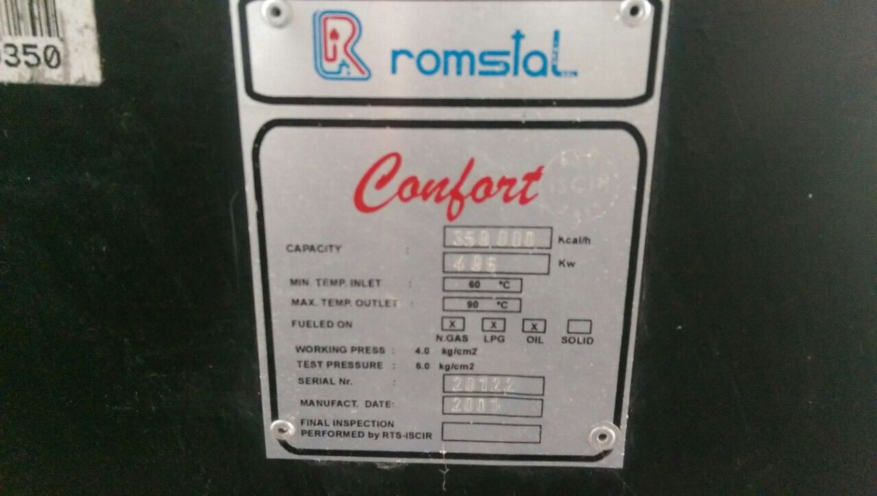 Cazan Romstal 496 kw neutilizat foto 1