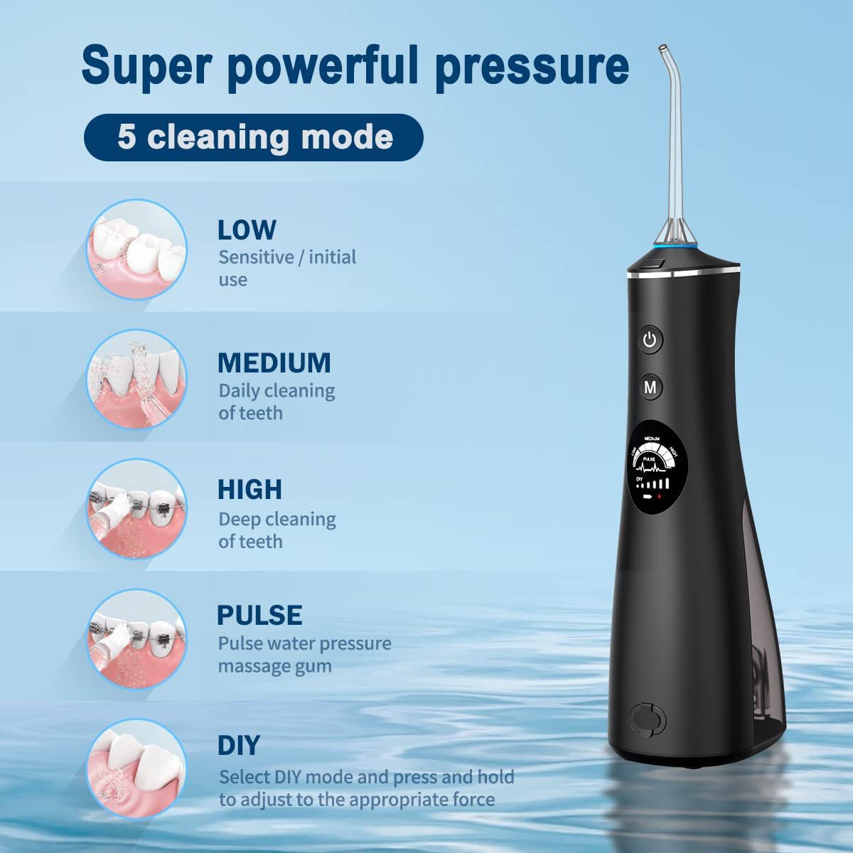 Flosser Cu Perie De Dinti 2 In 1 Nou irigator irrigator floser foto 3