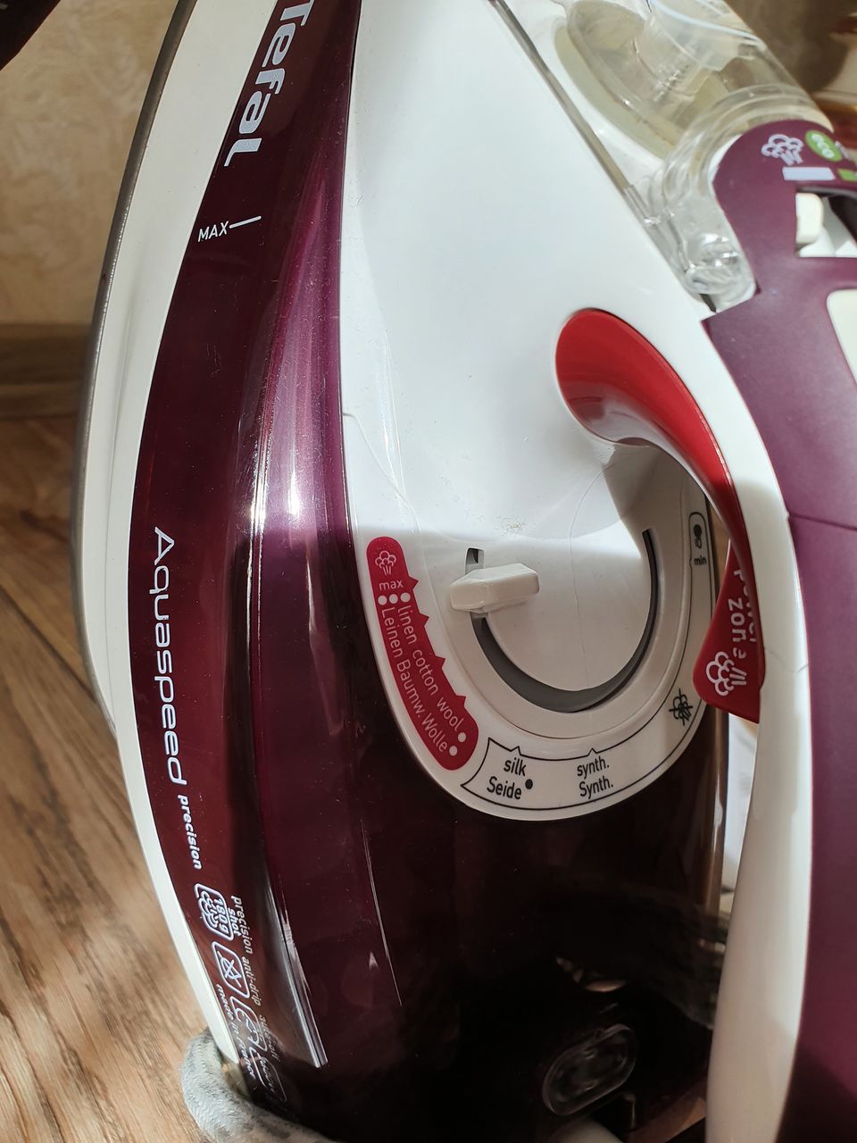 Пар утюг tefal aquaspeed fv5545