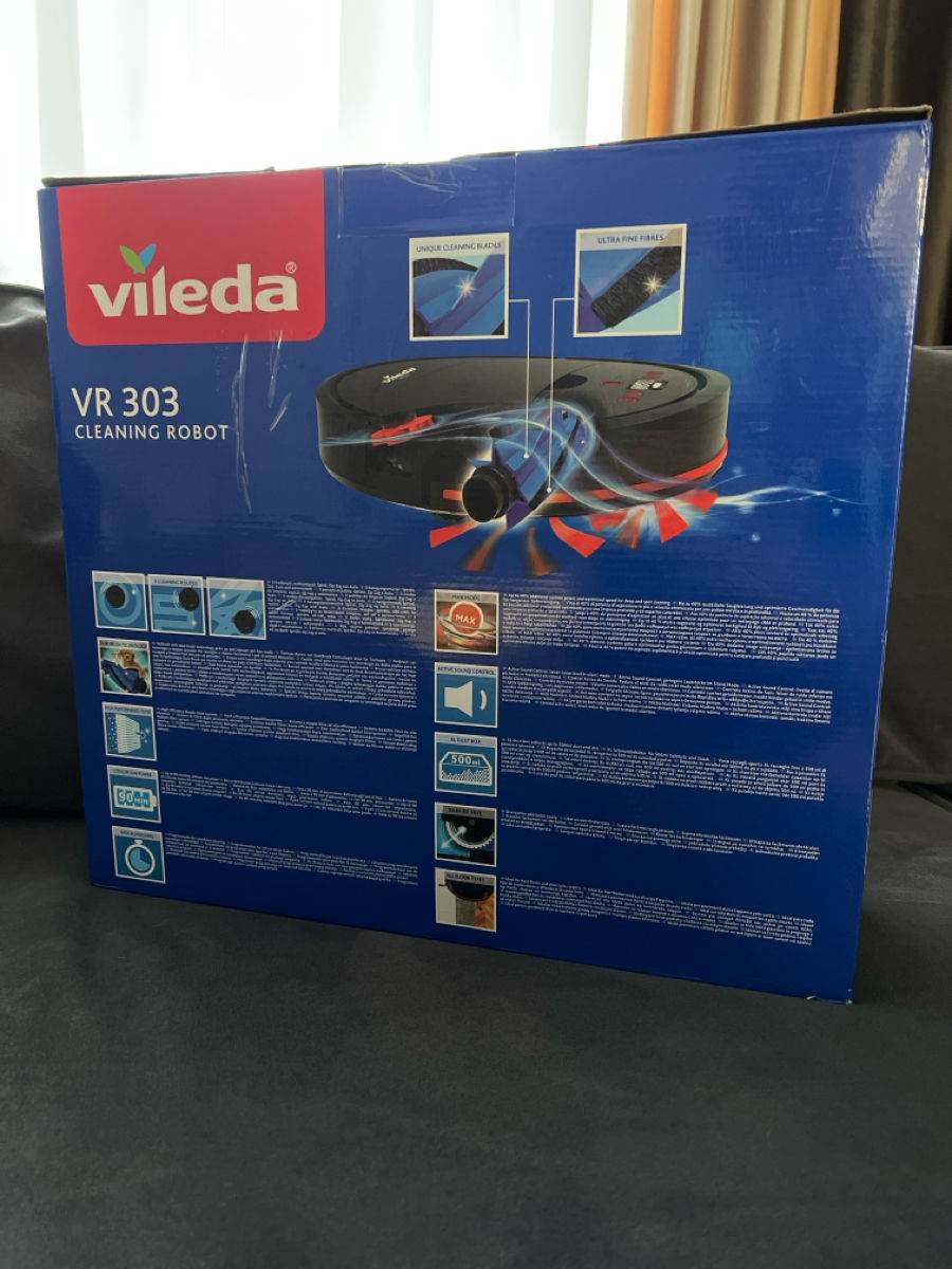 Aspirator Robot Vileda VR 303 Black Sigilat / Новый! foto 2
