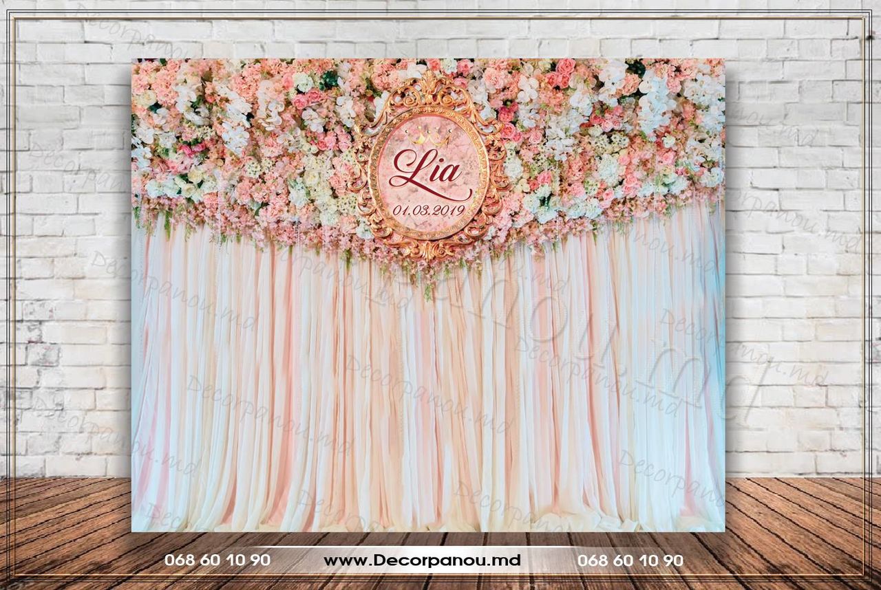 Decor cu panou foto , fotopanou , fotostand la nunta , cumatrie , aniversare , corporativ фото 4