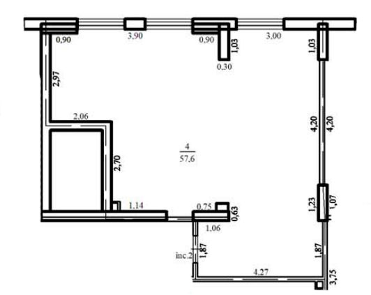 Spațiu comercial/Коммерческая площадь 57.6 m2; Centru foto 7