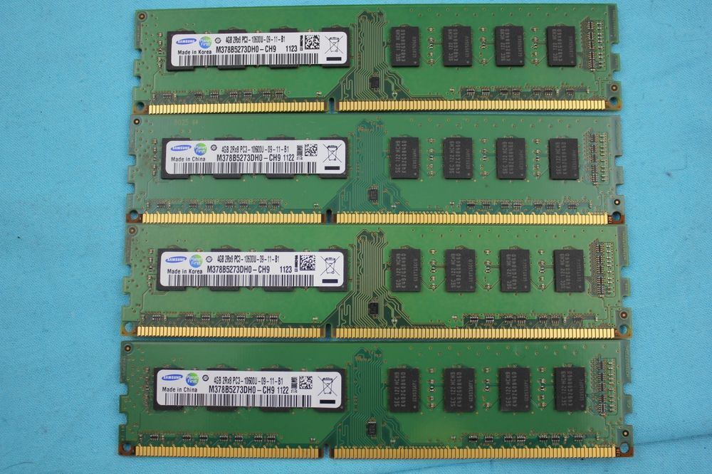 4X4GB=16 GB Module DDR3 1600MHz//1333MHZ Samsung M378B5173EB0-CK0