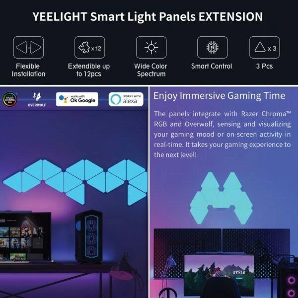 Светодиодная панель Yeelight Smart Light Panels-3 шт. foto 5