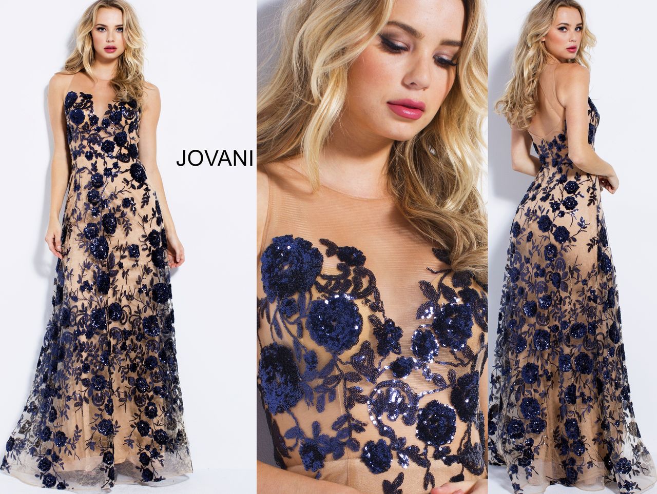 Шикарное новое вечернее платье Jovani 56046(США). В наличии в салоне Milana. Распродажа 390$ фото 3