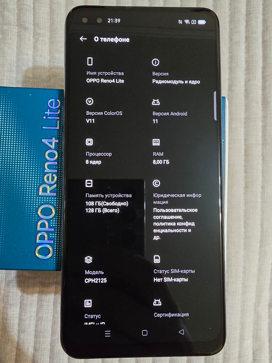 Oppo Reno 4 Lite, 8/128 gb foto 2