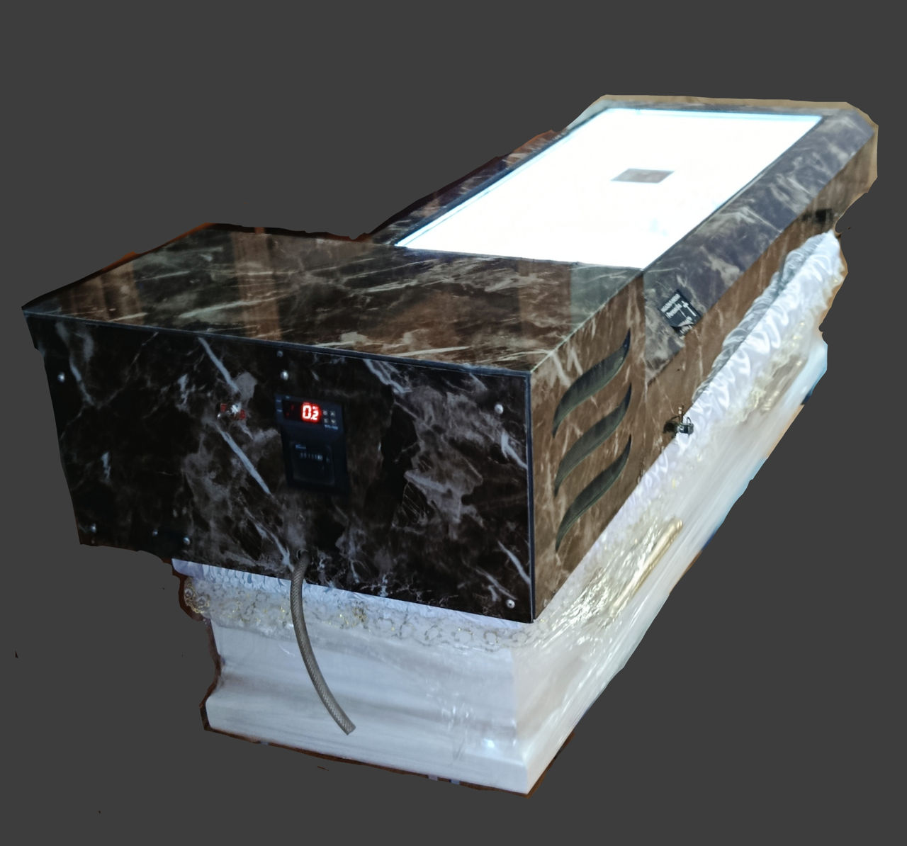 Capac  frigorific funerar. foto 0