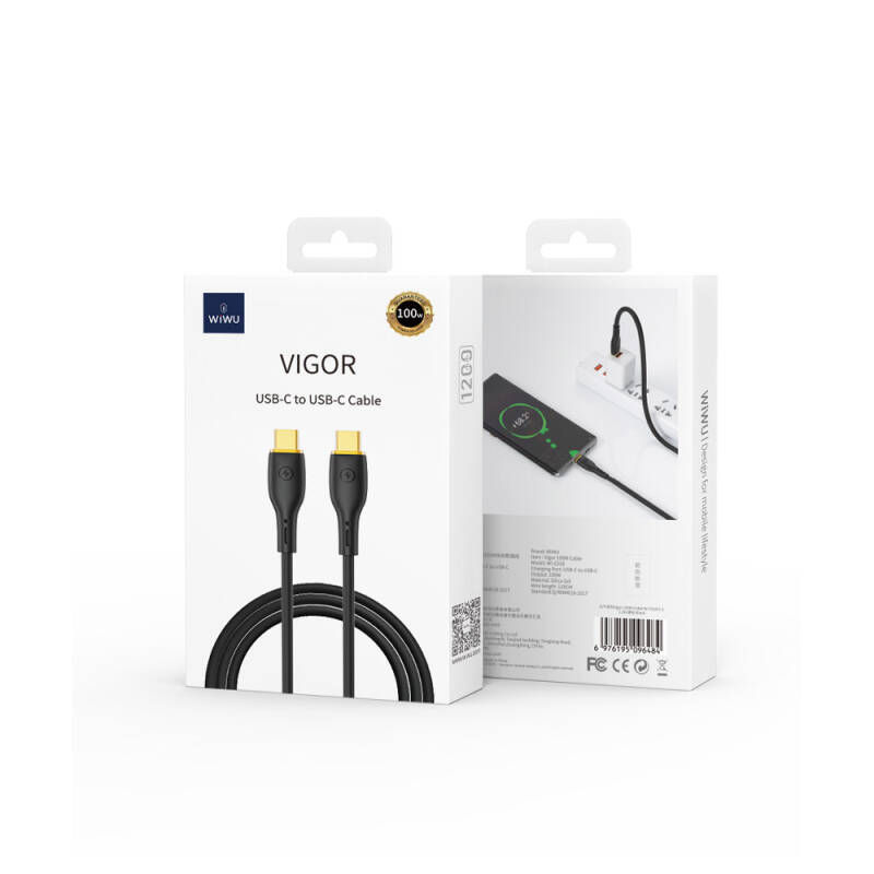 Cablu Wiwu Vigor Wi-C018 C-C Cablu USB C la USB C 100W foto 3