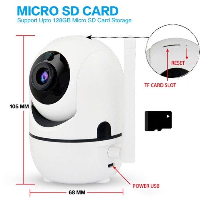 IP камера WiFi 360 Eyes EC80-Y13 с двусторонним аудио и автослежением ...