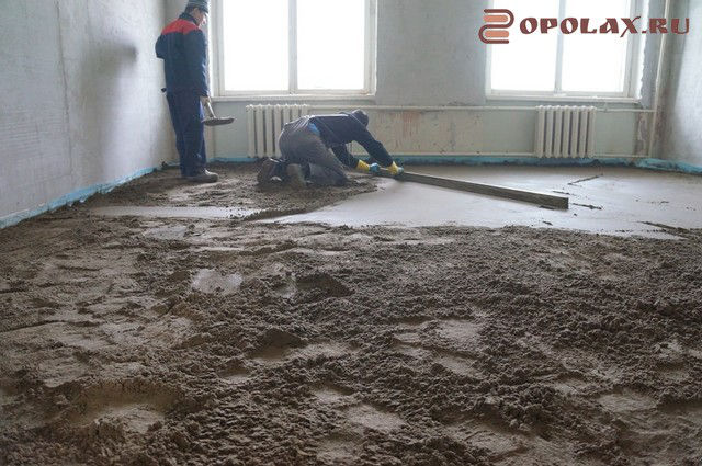 Полусухая стяжка быстро, качественно за один день. фото 1